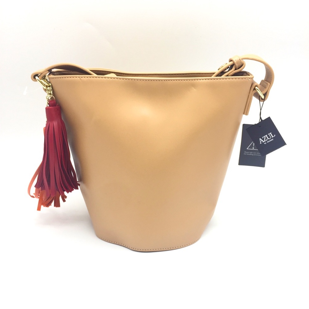 NWT AZUL Tassels Bucket Bag